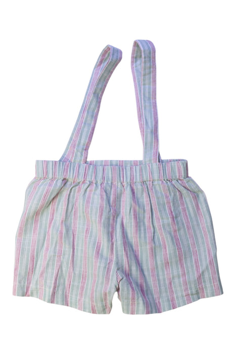 A Pink Overall Shorts from Nicoli in size 3T for boy. (Back View)