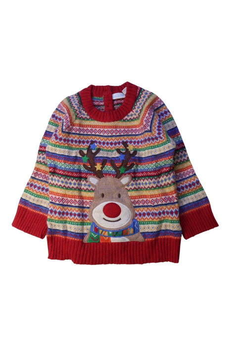 A Multicolour Knit Sweaters from Jojo Maman Bébé in size 2T for boy. (Front View)