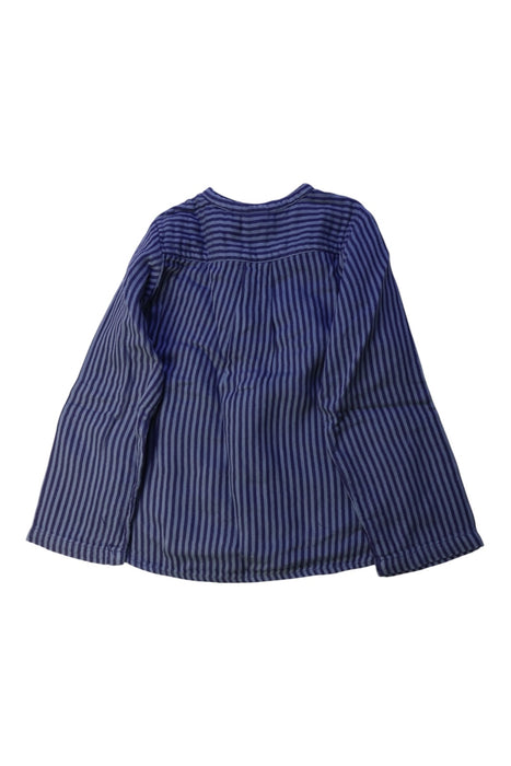 A Blue Long Sleeve Shirts from Bonton in size 3T for boy. (Back View)