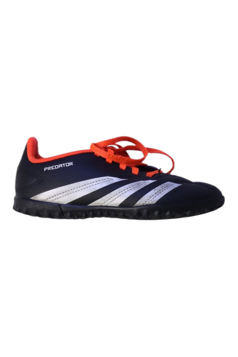 A Navy Cleats/Soccer Shoes from Adidas in size 6T for boy. (Front View)