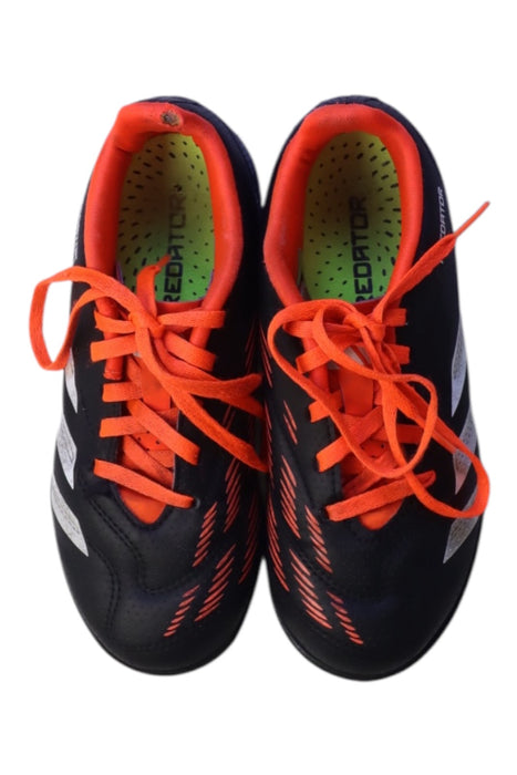 A Navy Cleats/Soccer Shoes from Adidas in size 6T for boy. (Back View)
