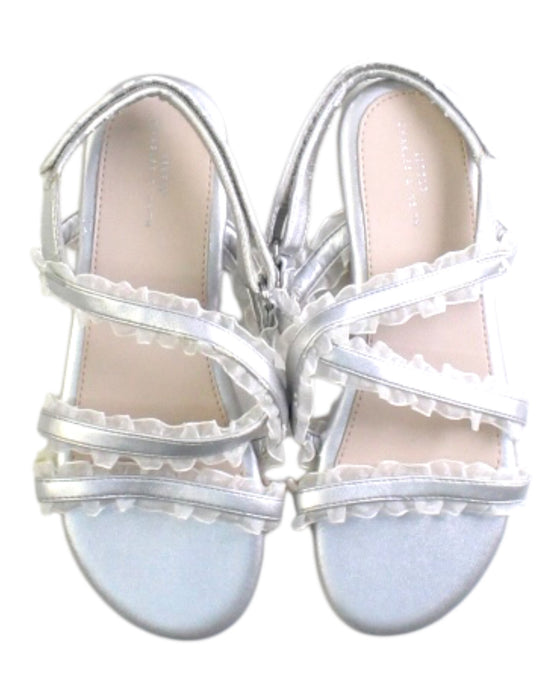 A Silver Sandals from Charles & Keith in size 6T for girl. (Back View)