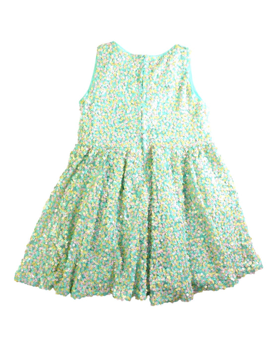A Multicolour Sleeveless Dresses from Seed in size 4T for girl. (Back View)