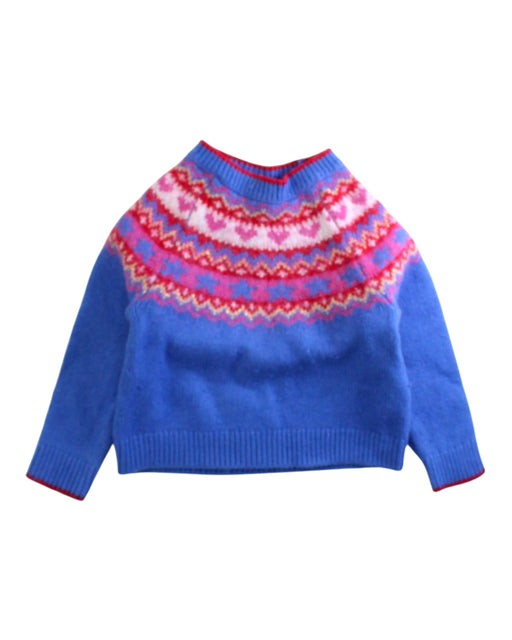 A Blue Knit Sweaters from Boden in size 2T for girl. (Front View)