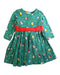 A Green Long Sleeve Dresses from Frugi in size 12-18M for girl. (Front View)