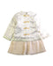 A White Long Sleeve Dresses from Mides in size 3T for girl. (Front View)