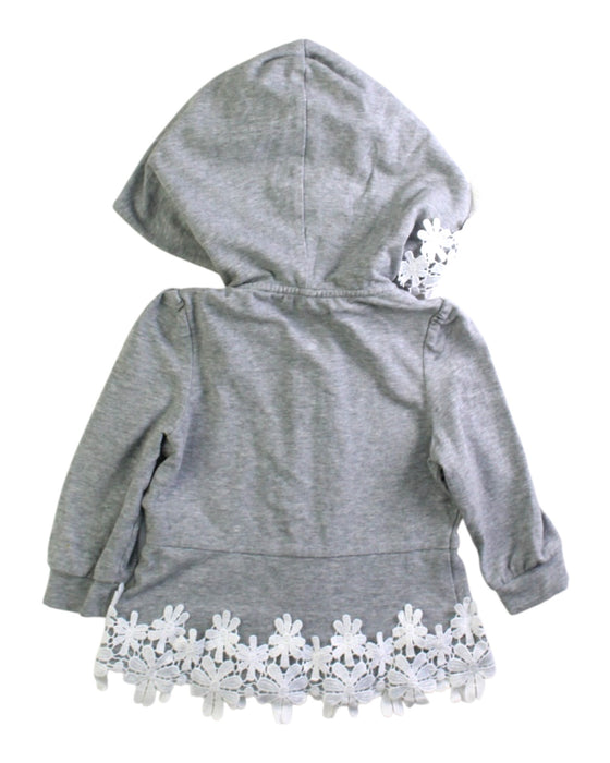 A Grey Hooded Sweatshirts from Nicholas & Bears in size 12-18M for girl. (Back View)