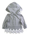 A Grey Hooded Sweatshirts from Nicholas & Bears in size 12-18M for girl. (Back View)