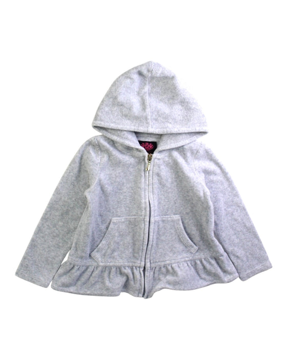 A Grey Zippered Sweatshirts from Juicy Couture in size 18-24M for girl. (Front View)