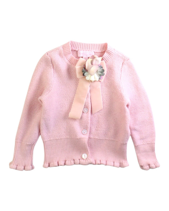 A Pink Cardigans from Nicholas & Bears in size 6-12M for girl. (Front View)