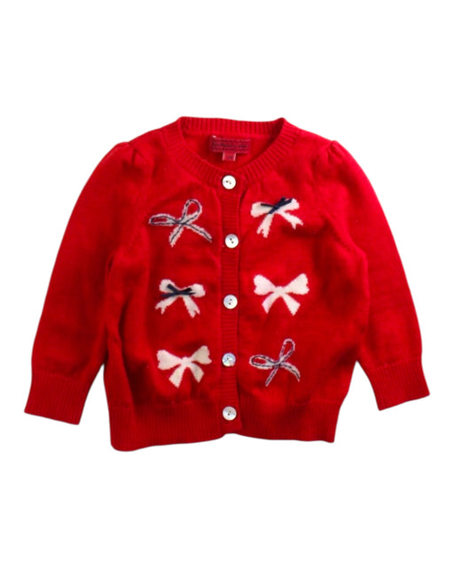 A Red Cardigans from Nicholas & Bears in size 6-12M for girl. (Front View)