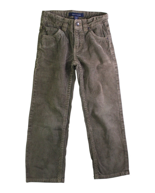 A Brown Casual Pants from Tommy Hilfiger in size 6T for boy. (Front View)