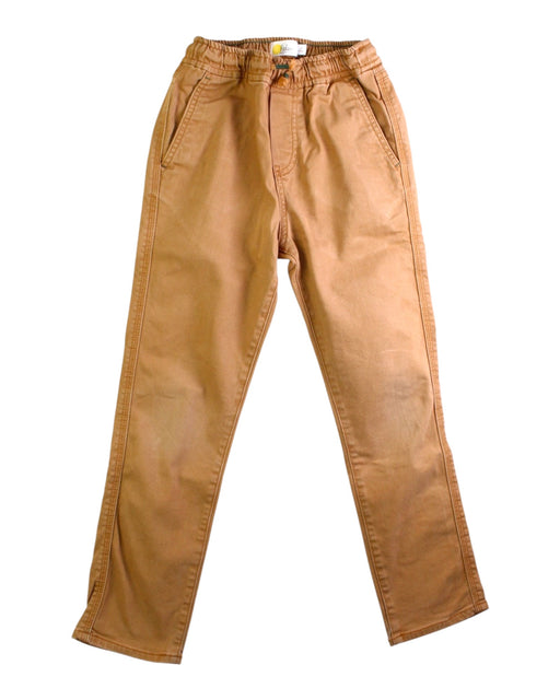 A Brown Casual Pants from Boden in size 7Y for boy. (Front View)
