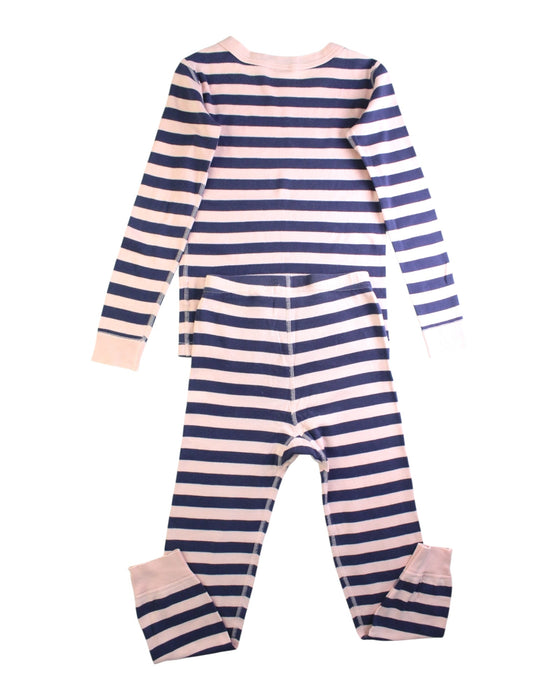 A Navy Pyjama Sets from Hanna Andersson in size 6T for neutral. (Back View)