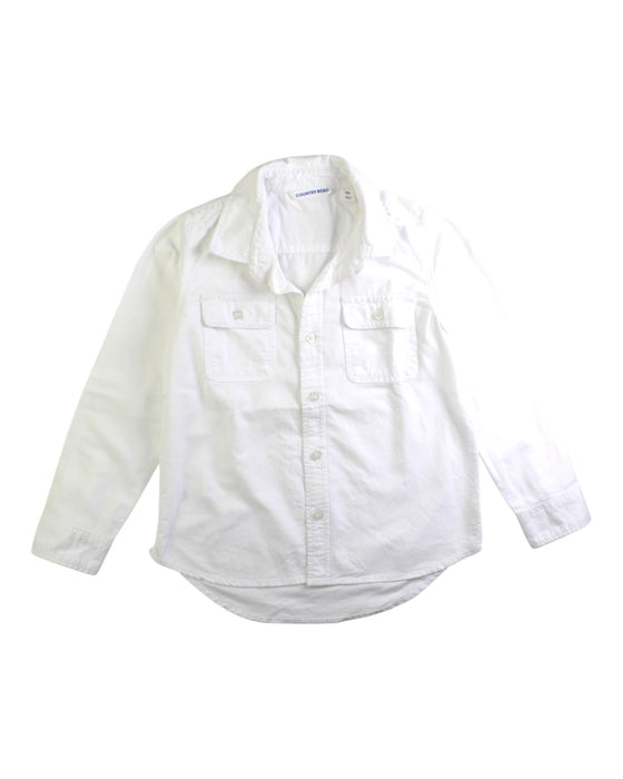 A White Long Sleeve Shirts from Country Road in size 6T for boy. (Front View)