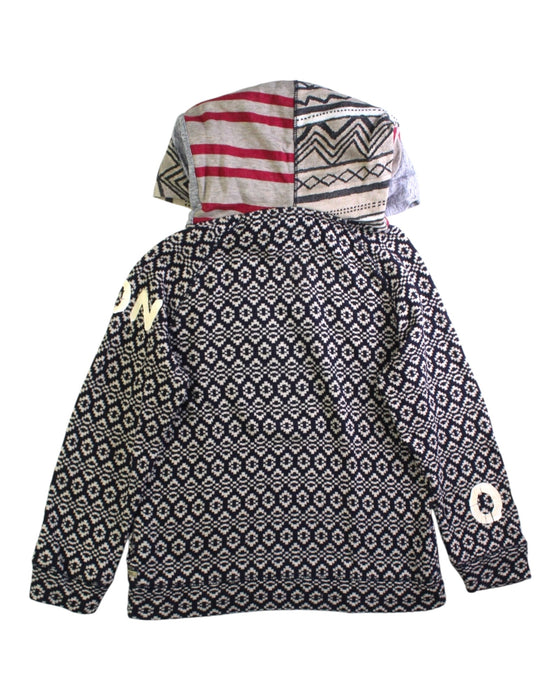 A Black Hooded Sweatshirts from Scotch Shrunk in size 8Y for boy. (Back View)