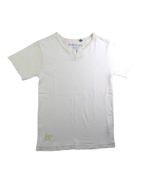 A White Short Sleeve T Shirts from Ragmart in size 7Y for boy. (Front View)
