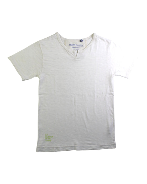 A White Short Sleeve T Shirts from Ragmart in size 7Y for boy. (Front View)