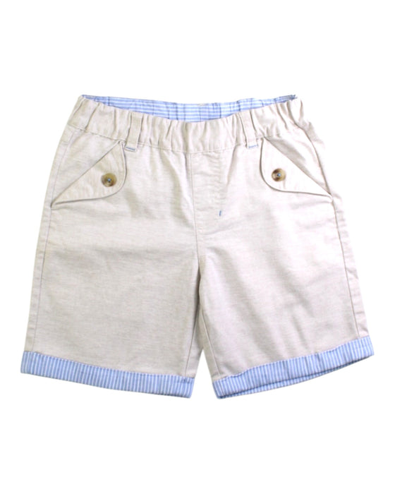 A Beige Shorts from Chickeeduck in size 5T for boy. (Front View)