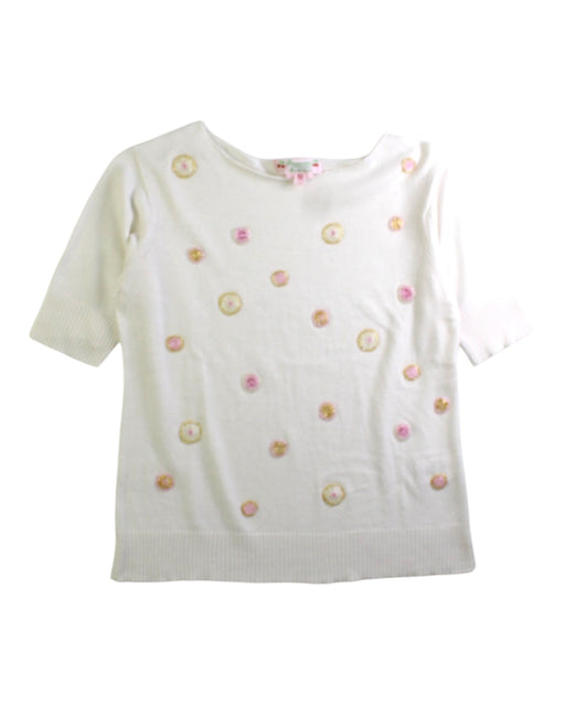 A White Short Sleeve Tops from Bonpoint in size 10Y for girl. (Front View)