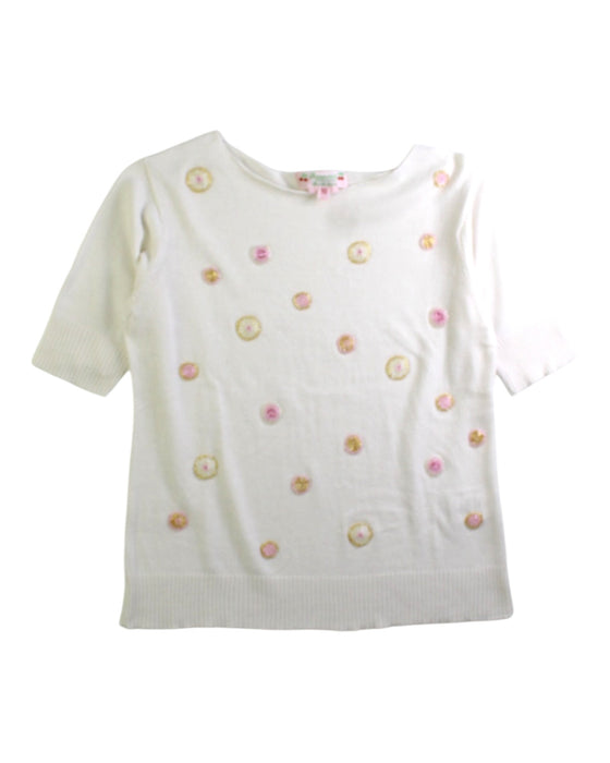 A White Short Sleeve Tops from Bonpoint in size 10Y for girl. (Front View)