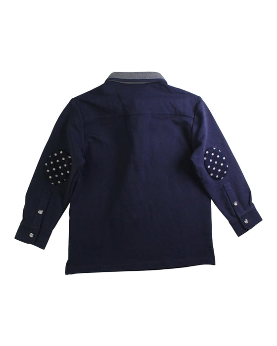 A Navy Long Sleeve Shirts from Nicholas & Bears in size 6T for boy. (Back View)