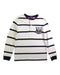 A White Long Sleeve Polos from Polo Ralph Lauren in size 7Y for boy. (Front View)