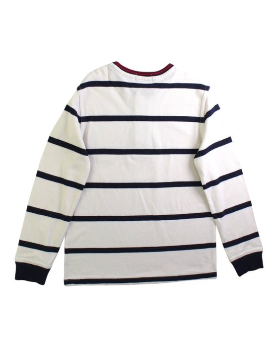 A White Long Sleeve Polos from Polo Ralph Lauren in size 7Y for boy. (Back View)