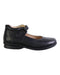 A Black Flats from Dr. Kong in size 11Y for girl. (Front View)