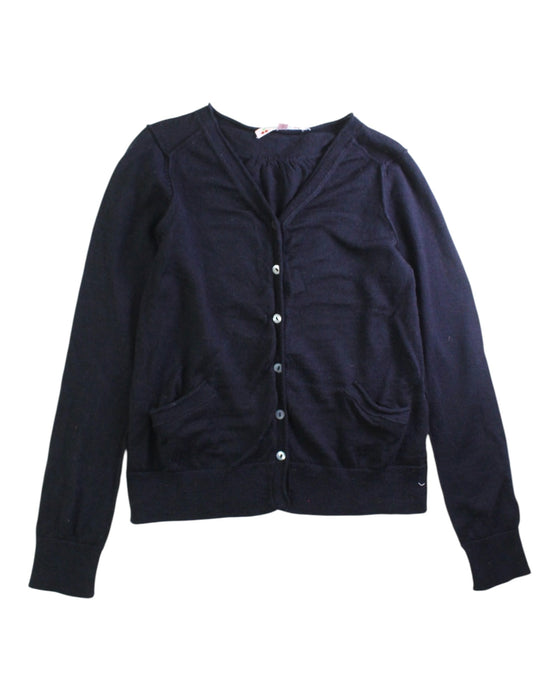 A Navy Cardigans from Bonpoint in size 10Y for girl. (Front View)