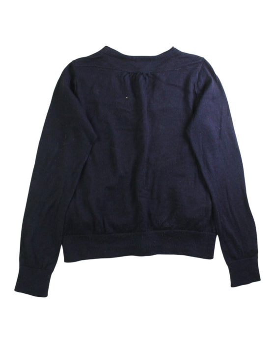 A Navy Cardigans from Bonpoint in size 10Y for girl. (Back View)