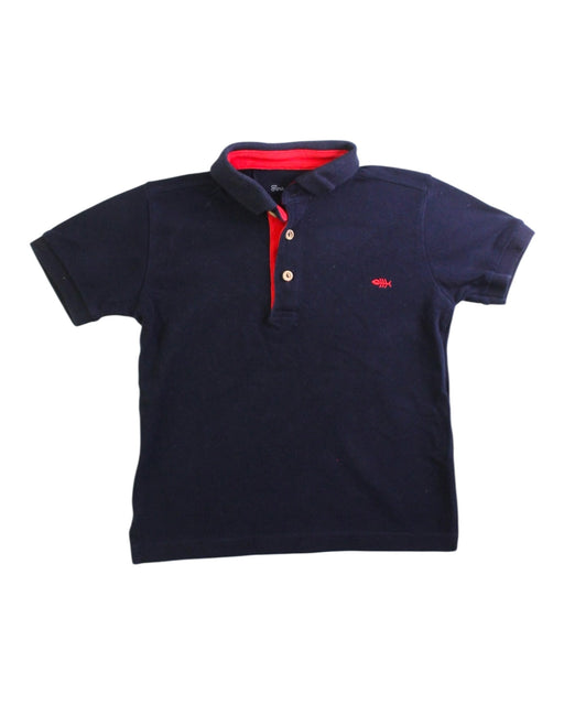 A Navy Short Sleeve Polos from Fina Ejerique in size 4T for boy. (Front View)