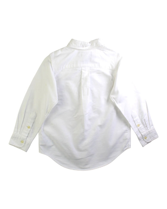 A White Long Sleeve Shirts from Ralph Lauren in size 4T for boy. (Back View)