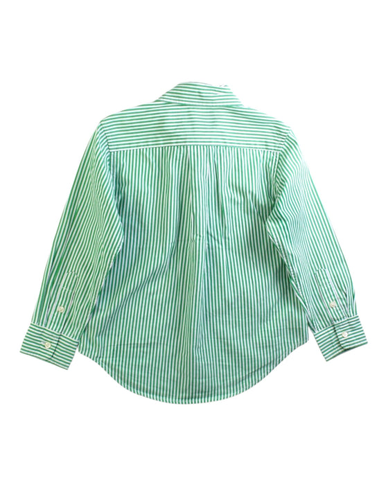 A Green Long Sleeve Shirts from Ralph Lauren in size 4T for boy. (Back View)