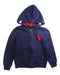 A Navy Zippered Sweatshirts from Polo Ralph Lauren in size 5T for boy. (Front View)