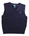 A Navy Sweater Vests from Ralph Lauren in size 3T for boy. (Front View)