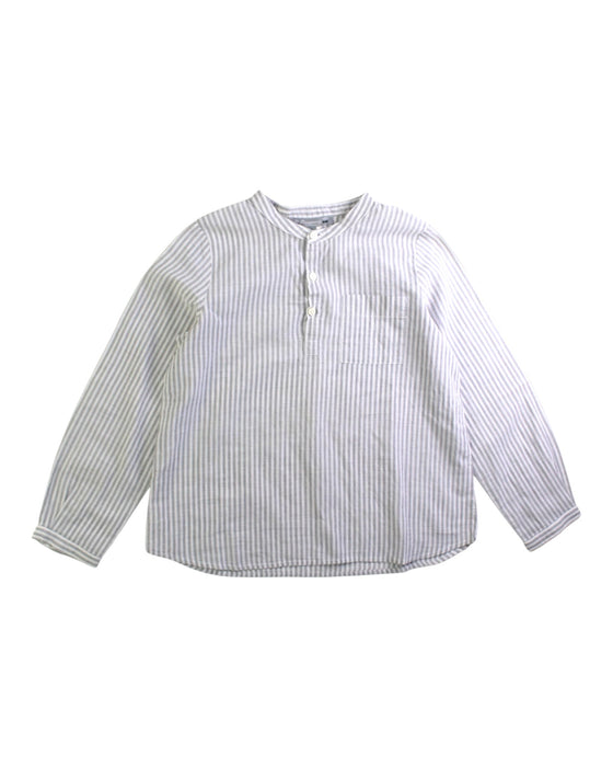 A White Long Sleeve Shirts from Bonpoint in size 6T for boy. (Front View)