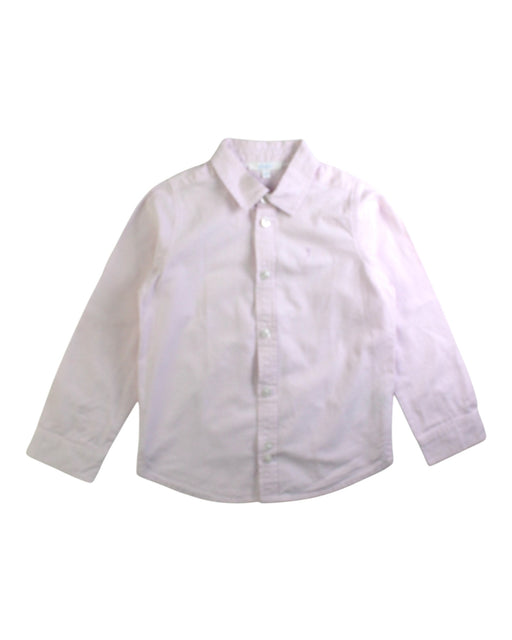 A Pink Long Sleeve Shirts from Jacadi in size 6T for boy. (Front View)
