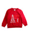 A Red Crewneck Sweatshirts from Jacadi in size 6T for boy. (Front View)