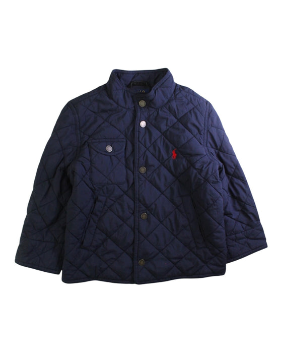 A Navy Puffer/Quilted Coats & Outerwear from Polo Ralph Lauren in size 5T for girl. (Front View)