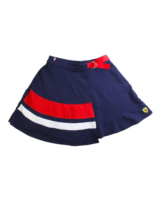 A Navy Short Skirts from Ferrari in size 7Y for girl. (Front View)