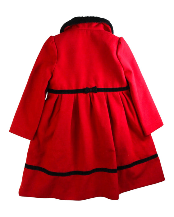A Red Coats from Rothschild in size 5T for girl. (Back View)