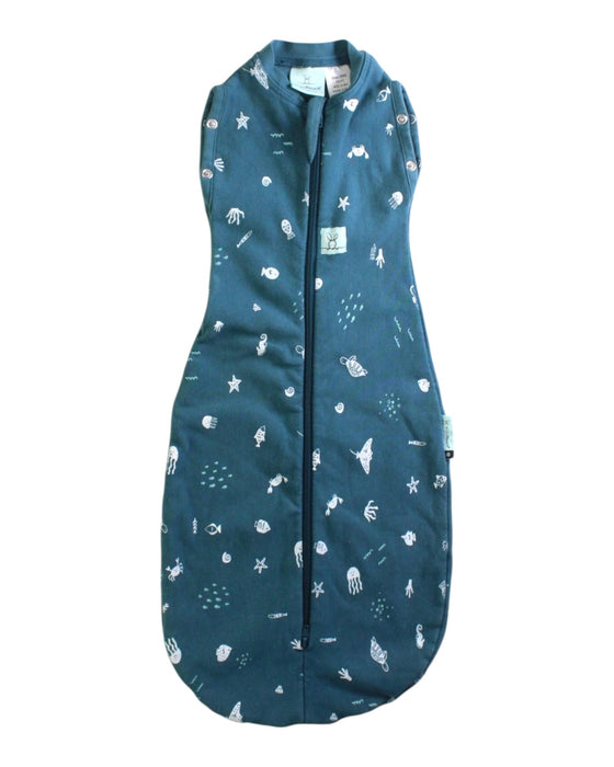 A Navy Sleepsacs from ErgoPouch in size 0-3M for neutral. (Front View)