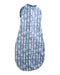 A Blue Sleepsacs from ErgoPouch in size 0-3M for neutral. (Back View)
