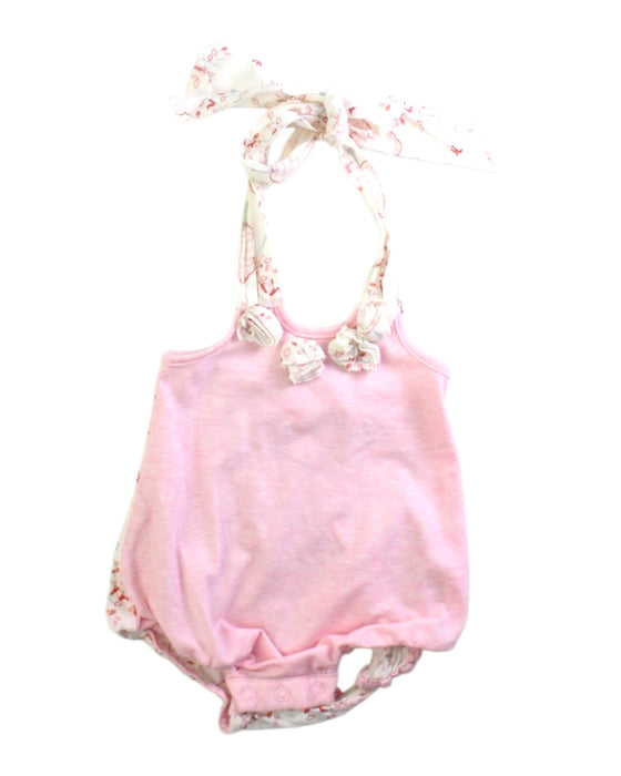 A Pink Sleeveless Rompers from Nicholas & Bears in size Newborn for girl. (Front View)