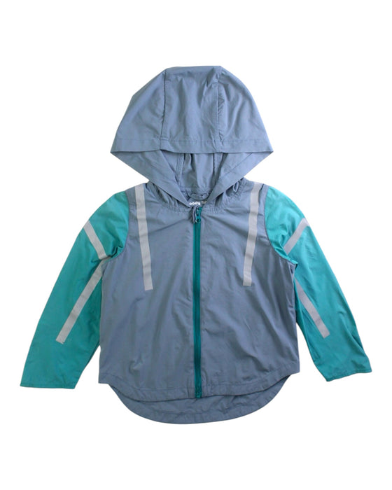 A Blue Rain Jackets from Moody Tiger in size 2T for boy. (Front View)