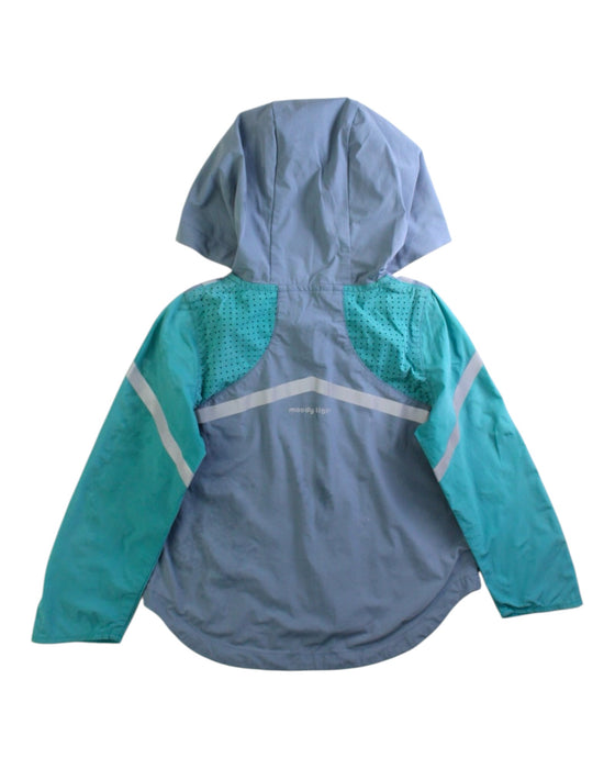 A Blue Rain Jackets from Moody Tiger in size 2T for boy. (Back View)