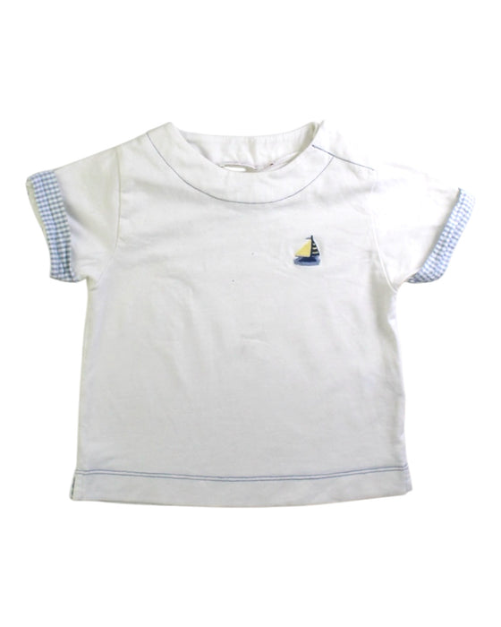 A White Separates from Les Enfantines in size 18-24M for boy. (Front View)