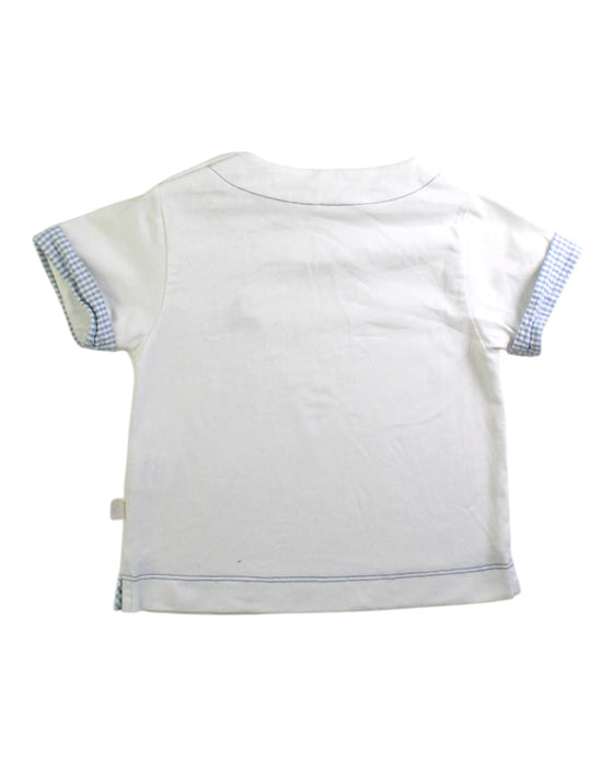 A White Separates from Les Enfantines in size 18-24M for boy. (Back View)