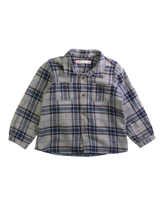 A Grey Long Sleeve Shirts from Bonpoint in size 2T for boy. (Front View)